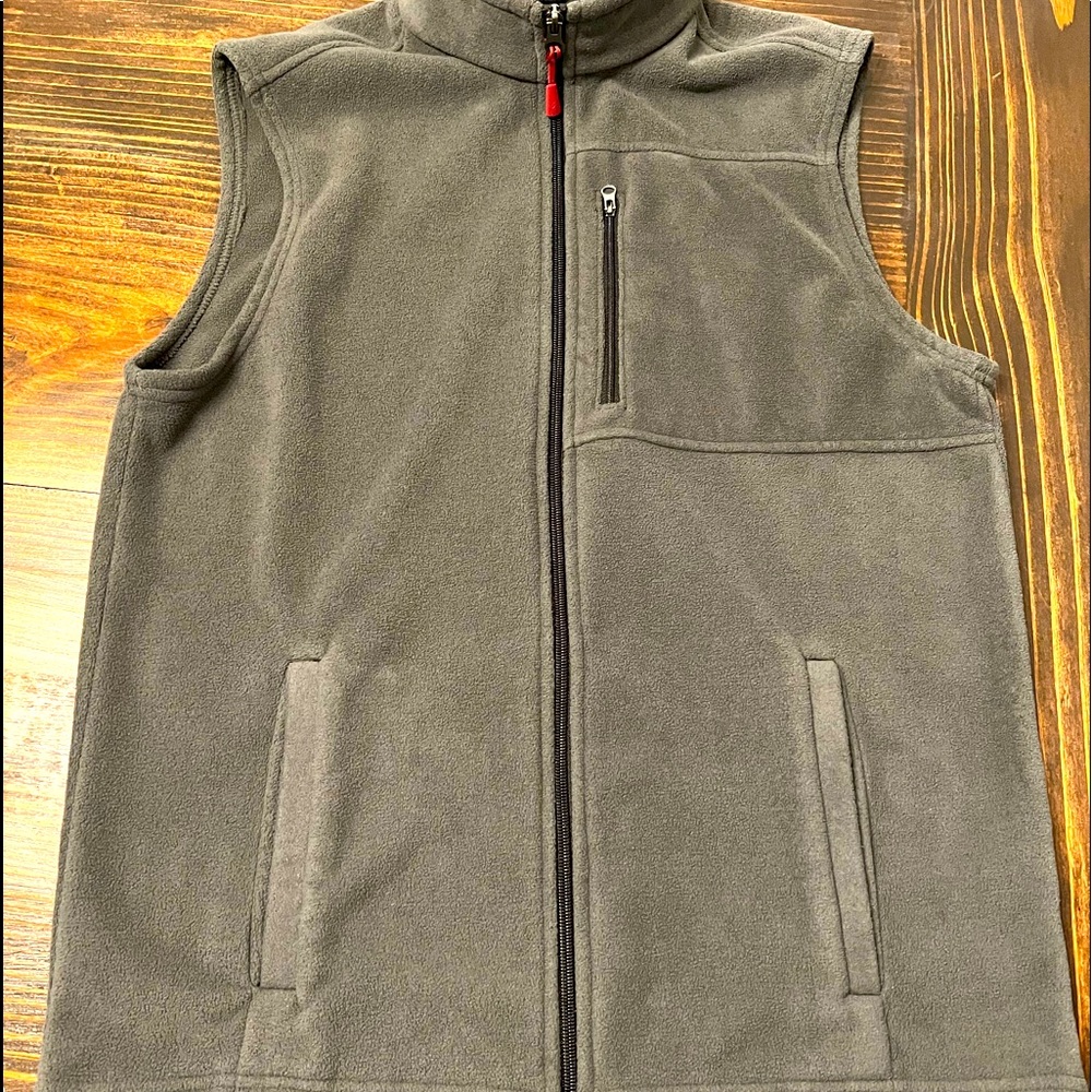 Mens grey fleece vest